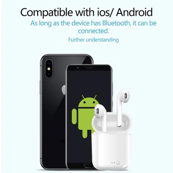 I9s TWS Bezdrôtové Slúchadlá Bluetooth 5.0 Slúchadlá Vzduchu Slúchadlá Šport Handsfree Headset S Nabíjanie Box Pre iPhone IOS Android