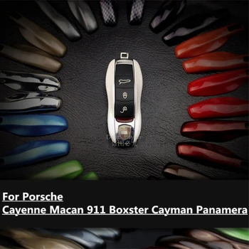 Šedá FOB Diaľkové Tlačidlo Prípade Kľúčových Kryt Upravený Kľúč Shell Nahradenie prerobit Porsche Cayenne Macan 911 boxster cayman pre Panamera