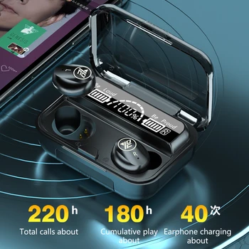 Mini Bezdrôtové Slúchadlá Slúchadlá Bluetooth 5.1 TWS Touch Ovládania S Mikrofónom Športové Headset Hluku Zrušiť HIFI Zvuk 2000mAh