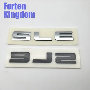Forten Kráľovstvo 1 Kus Slovo SLE ABS Chrome Auto Zadný Kufor Znak štítka Odznak 3D Nálepka List