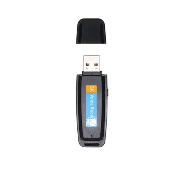 JOZUZE U-Disk Digitálny Audio Rekordér Flash TF Karty, USB Hlasový Záznamník Pero-prenosný Mini Diktafón Odbornej Až do 32 GB
