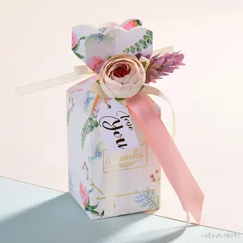 30pcs/veľa Váza tvar candy box Osobnosti svadobný kvet políčko darčekové krabice Deti Party Láskavosti Darček k Narodeninám Box balenie