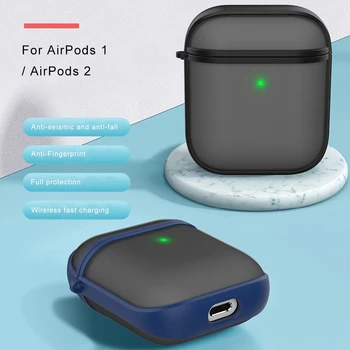 LAPOPNUT Úplný Ochranný Silikónový AirPods Pro Príslušenstvo Kryt Kompatibilné s Apple AirPods 1 2 Bezdrôtové Káblové Plnenie Prípade