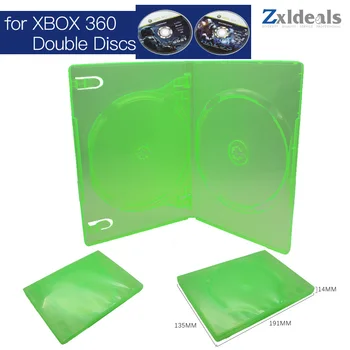 Náhradný obal Pre XBOX 360 Hra Double Disc Náhradné Zelený Rámček 2 CD