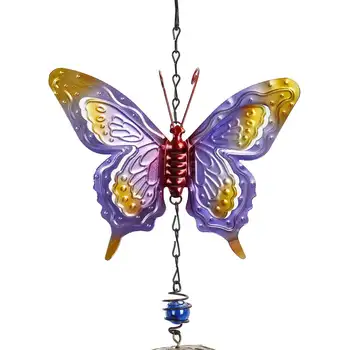 Kovové Veterné Zvonkohry Bell Visí Motýľ Windchimes Ornament Prívesok Domáci Dvore Záhradné Dekorácie