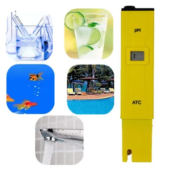 PH Meter Tester Digitálne Vrecko na Pero Voda Tester Opatrenie Rozsah 0,0-14.0 pH pre Domácnosť, Pitie, Bazén a Akvárium Vody