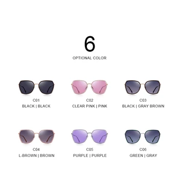 VESELÉ TO Ženy Móda Polarizované slnečné Okuliare Dámske Luxusné Značky Trendy Slnečné okuliare UV400 Ochrana S6338