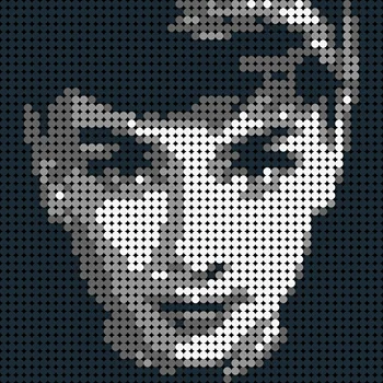 2304pcs Audrey Hepburn Pixel Art Mozaiku Vlastných Fotografických Umenie Maľba Stavebné Bloky pre Kreatívne HOBBY dievča Údaje zbierka Hračiek