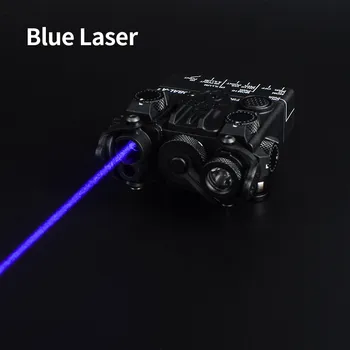 WADSN Taktické Mini DBAL-A2 Modrého Lasera Biele Svetlo & Strobo Nylon Ver Lovecká Puška DBAL A2 Č IČ Funkciu, s QD Mount