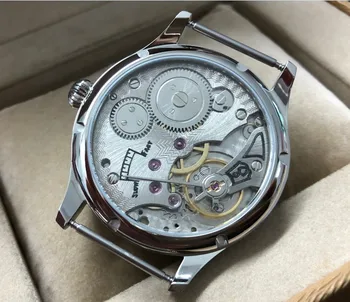 Nové módne 44 mm BEZ loga Smalt Biela dial Ázijské 6498 17 šperky pohyb Muži Mechanické hodinky GR44-20