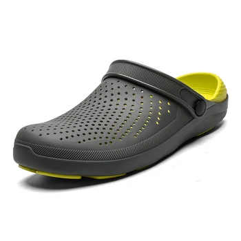 Muži Letné Topánky Sandále pánske Otvory Sandále Duté Priedušná Flip Flops Croc Topánky Móda Pláži Papuče Veľká Veľkosť 47