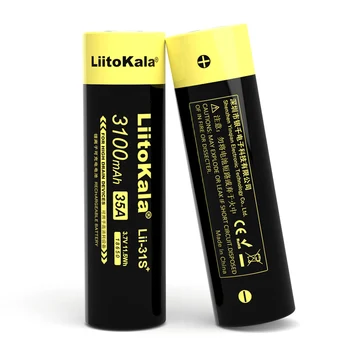 1-20PCS LiitoKala Lii-31S 18650 Batéria 3,7 V Li-ion 3100mA 35A batérie Pre vysoké odvodňovacie zariadenia.