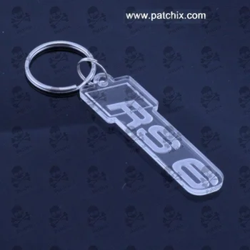 AUDI RS6 keychain krúžok na kľúče prívesok na Schlüsselring porte-cles portachiavi laserom rezané Veľkosť: 60x25x3mm