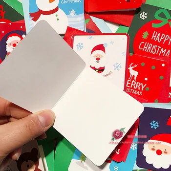 24set/veľa mix štýlov 24 KS karta+24 KS obálka MINI Vianočné priania darček Zapisovať karty DIY dekorácie karty