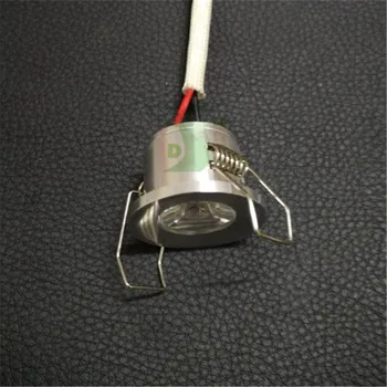 1.5 W LED mini bodové svetlo Pod Skrinku Bodové Svetlo pre Zapustené Stropné Svietidlo AC85-265V Stmievateľné Dole svetlá s vodičom