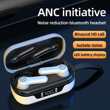 NAK Pro Bluetooth V5.1 Bezdrôtový Vodotesné Slúchadlá s Aktívnym znižovaním Hluku