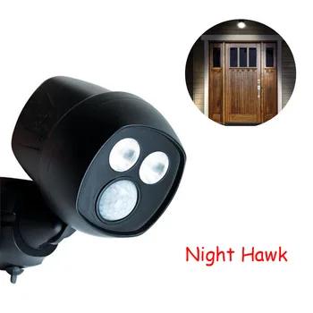 Night Hawk Noc Motion-Aktivovaný Hawk Bezdrôtové LED Sportlight Super Svetlé Dvere, Svetlá Udržať Váš Domov Bezpečné Bezpečné Night Hawk