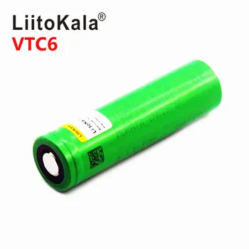 Horúce Liitokala VTC6 3,7 V 3000mAh 18650 Li-ion Batéria 30A Absolutórium za US18650VTC6 Nástroje e-cigareta batérie