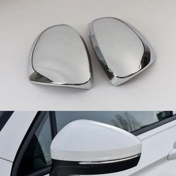 Spätné Zrkadlo Dažďový Obočie Slnečnú Clonu Kryt Pre Volkswagen Tiguan MK2 2017 2018 2019 2020 Accssories Karbónový Vzhľad Styling