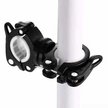 360 Stupeň Rotácie Nastaviteľné Koleso Predné Lampy Držiak Baterky Držiak Na Riadidlá Bicyklov Rýchle Uvoľnenie Svetlo Mount Svorka Klip