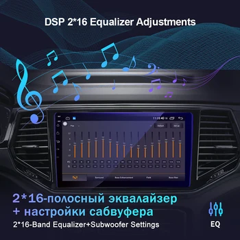 EKIY DSP Android 10 Car Multimedia Player, 6 G+128G Pre Honda Spirior Dohode 8 2008-2012 Auto Rádio Stereo GPS Navigácie Carplay