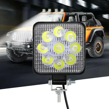 2X Námestie 27 W 9 LED Pracovné Svetlo 12/24V Off Road Povodňových Bodové Svietidlo Pre Auto
