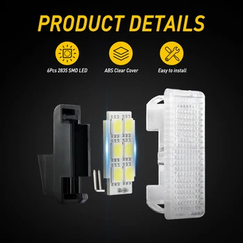 1Pcs Ultra-svetlý Náhradné LED High Output Interiéru Svetlo Dvere Auta Lampa Puddle Kmeň Svetla Kit Pre Tesla Model s 3 S X