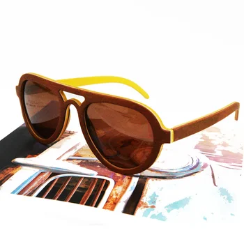 Značka Dizajnér Muži Ženy Dreva slnečné Okuliare Retro Retro Slnečné okuliare Vysokej kvality UV400