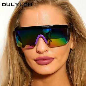 Oulylan 2021 Nové slnečné Okuliare Muži Ženy Nadrozmerné Gradient Slnečné Okuliare Outdoor Športové Ochranné Okuliare UV400