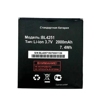 BL4251 2000mAh Kvalitné Li-ion Batéria pre Lietať iq450 Mobilný Telefón Batterie Batterij Bateria + Doprava Zadarmo