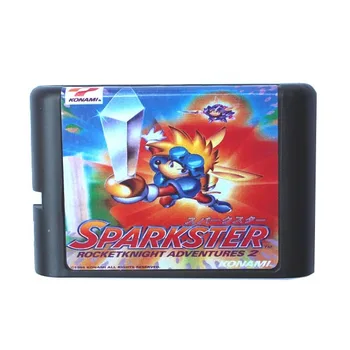 Sparkster Rocketknight Dobrodružstvo 2 16 bit MD Hra Karty Pre Sega Mega Drive Pre Genesis