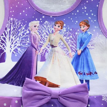 Disney Ľad, Snehová Kráľovná Letné Dievčenské Šaty Deti Cosplay Kostým Party Mrazené Elsa Anna Šaty, Baby, Deti, Oblečenie