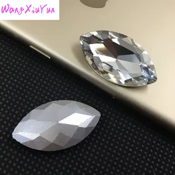 Crystal Clear Farba 3x6mm~17x32mm Marquise Poukázal Späť Crystal Fantázie kamene navette Sklo Krištáľové perly