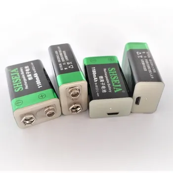 9V 1180mAh lítium-iónová batéria USB nabíjateľné batérie detektor hračka line vyhľadávanie nabíjateľná batéria doprava zadarmo