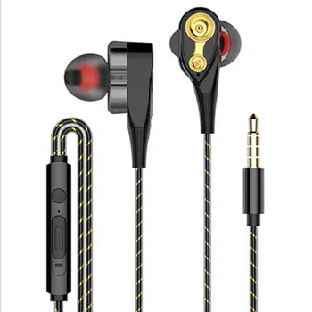 Super Bass Magnetické Káblové Stereo in-Ear Slúchadlá Dual Drive Slúchadlá Slúchadlá Slúchadlá Pre Huawei, Samsung SmartPhone Xiao