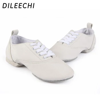 DILEECHI originálne kožené tanečné topánky, mäkká podrážka, moderné tanečné topánky Bravčovej Jazz topánky s veľkým veľkosť