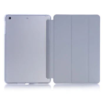 Farba Tri-fold Kryt PU Kožené Ultra Slim Späť Prípade Magnetické Smart Flip Stojan, puzdro Chránič pre iPad Mini 1 2 3