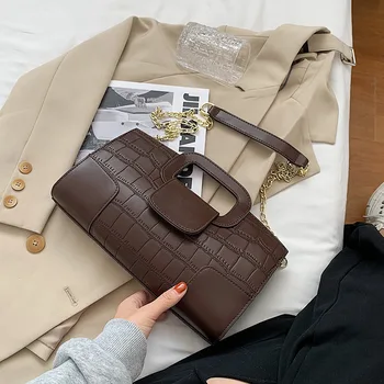 Kameň Vzor Tote Tašky pre Ženy 2020 Značky Malé dámy Crossbody tašky Dizajnér Reťazca brašňa Luxusné PU Kožené Kabelky
