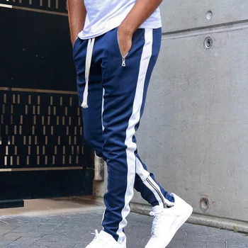 2021 Streetwear Módy Tepláky Joggers Príčinné Športové Nohavice Muži Čierne Biele pánske Hip Hop Nohavice, Tepláky mužov