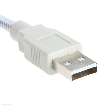 DIY Flexibilné Gooseneck Aprogrammable Fanúšikov USB LED MINI RGB Programovateľné Ventilátor X6HA
