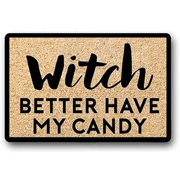 Čarodejnice Lepšie Mať My Candy Rohožky, Halloween Dvere Mat, , Darček, Vonkajší Koberec, Jeseň Dekor, Jesenné Dekorácie 18