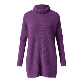 2020 na jar a na jeseň nové svetre s Dlhým rukávom turtleneck pulóver módne sveter Príležitostné voľné plus veľkosť farbou sveter
