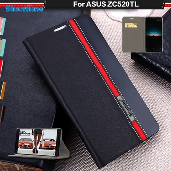 Knihy Prípade Pre Asus Zenfone 3 Max ZC520TL Luxusné PU Kožené Peňaženky Flip Cover Pre Asus Zenfone 3 Max ZC520TL Kožené Zadný Kryt