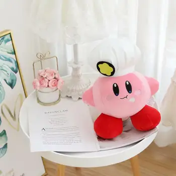 Kirby oblečenie pre bábiku kawaii anime periférne plyšová Klasické herné postavy plyšové hračky Dekoratívny vankúš darček pre deti