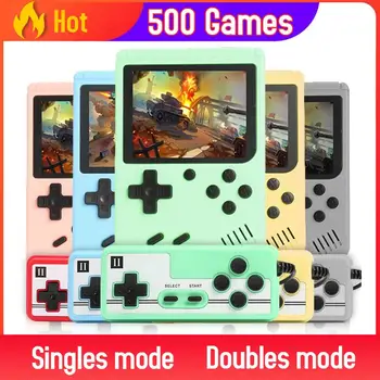 Vstavaný 500 Retro Hry Video Hry, Prehrávač Prenosný Vreckový Mini Prenosné hracie Konzoly Stroj Darčeky Pre Deti Nostalgické Prehrávač