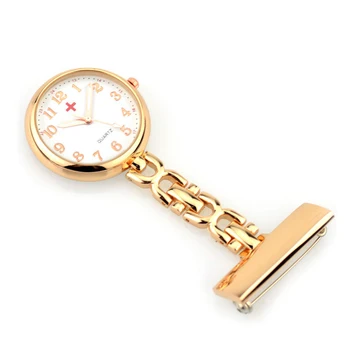 Sestra hodinky Clip-on Fob vreckové Hodinky pre lekára lekárskej Brošňa hodiny Ošetrovateľskej nehrdzavejúcej Ocele nemocnice darček ružové zlato striebro