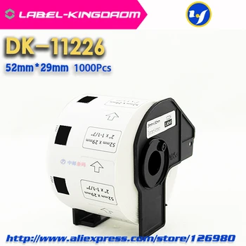 20 Náplň Kotúčoch Kompatibilné DK-11226 Štítok 52mm*29mm 1000Pcs Kompatibilný pre Brat Tlačiareň štítkov QL-700/720 Biela Kniha DK-1226