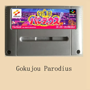 Gokujou Parodius 16 bit Veľké Sivé Hra Karty Pre 46pin Hra, Hráč