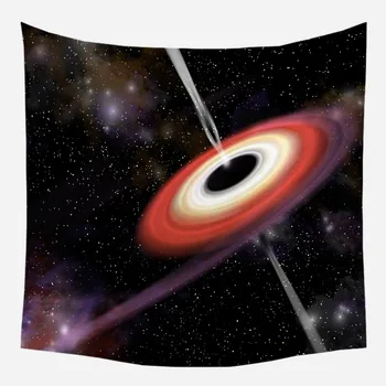 Cosmic Black Hole Gobelín Nástenné Závesné Nástenné Gobelíny pre Obývacia Izba, Spálňa Deka Tapisérie Pláži Mat Jogy Šatkou Doma Štýl