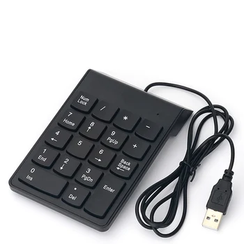 KKmoon Káblové USB Numerická Klávesnica Slim Mini Číslo Pad Digitálny Keyboard 18 Tlačidlá pre iMac/Mac Pro/MacBook/MacBook Air/Pro Notebook PC